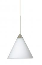 Besa Lighting 1XT-512107-SN - Besa Pendant Kani Satin Nickel Opal Matte 1x50W Halogen