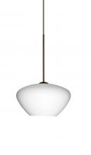 Besa Lighting 1XT-541007-BR - Besa Pendant Peri Bronze Opal Matte 1x50W Halogen