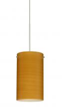Besa Lighting X-4404OK-SN-DIM010 - Besa Stilo 7 Pendant for Multiport Canopy Satin Nickel Oak 1x50W MAX GY6.35 Base, 0-10V Dimming