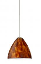 Besa Lighting XP-177918-SN - Besa Pendant Mia Satin Nickel Amber Cloud 1x50W MAX GY6.35 Base