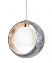 Besa Lighting XP-4293SS-LED-SN - Besa Pendant Pogo Satin Nickel Silver/Inner Silver 1x5W LED