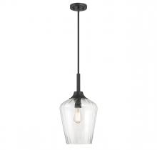 Savoy House 7-3390-1-89 - Carlton 1-Light Pendant in Matte Black