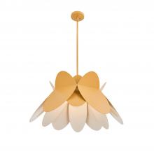 Kalco 517056WY - Flor 26 In Harvest Yellow Pendant