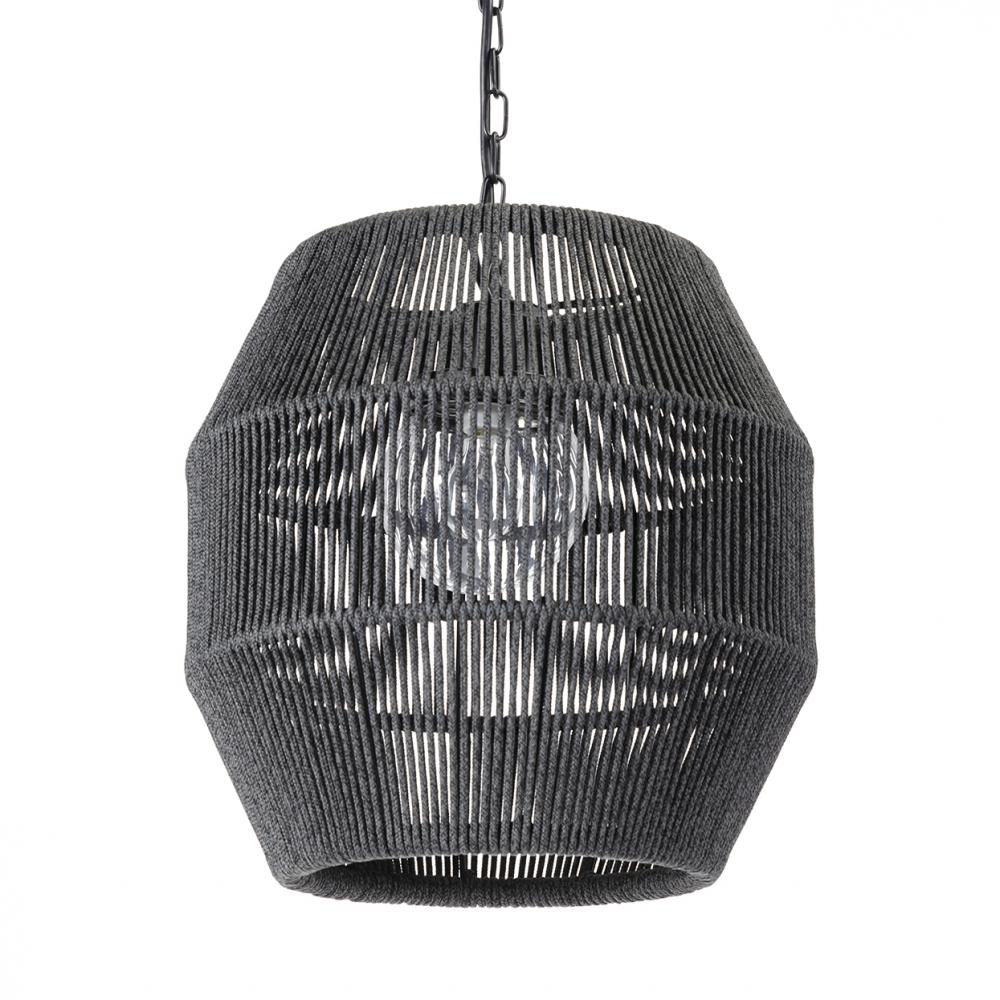 Tanner Outdoor Pendant Globe Black