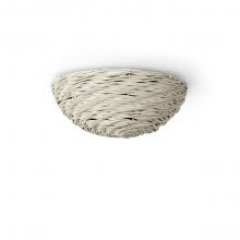 Palecek 2779-53 - WISTERIA FLUSH MOUNT WHITEWASH ANTIQUE BRASS