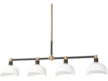 Palecek 2874-79 - BROOKLYN CHANDELIER LONG BLACK