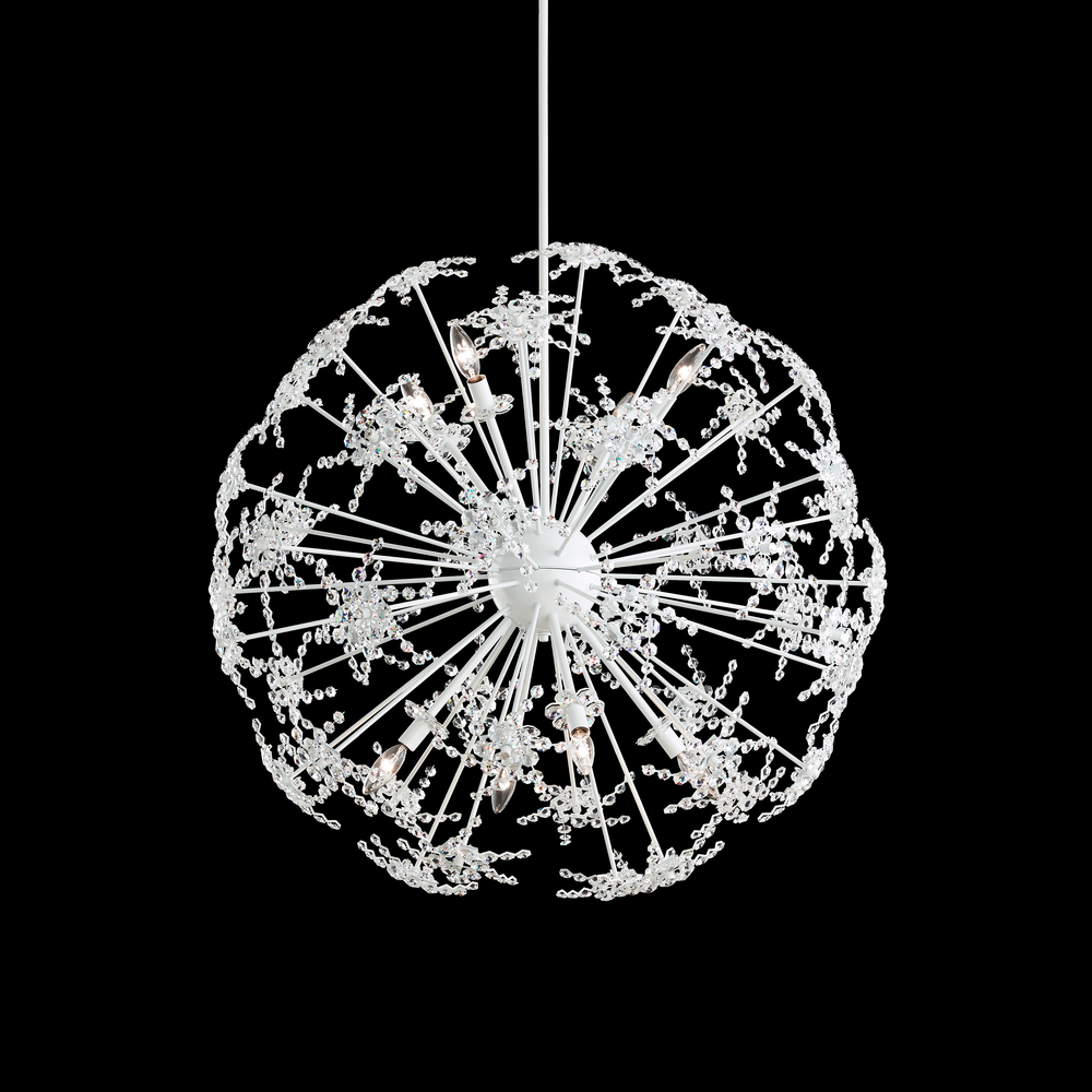 Esteracae 36IN 120V Pendant in Polished Stainless Steel with Radiance Crystal