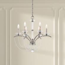 Schonbek 1870 BC7106N-48O - Priscilla 6 Light 120V Chandelier in Antique Silver with Optic Crystal