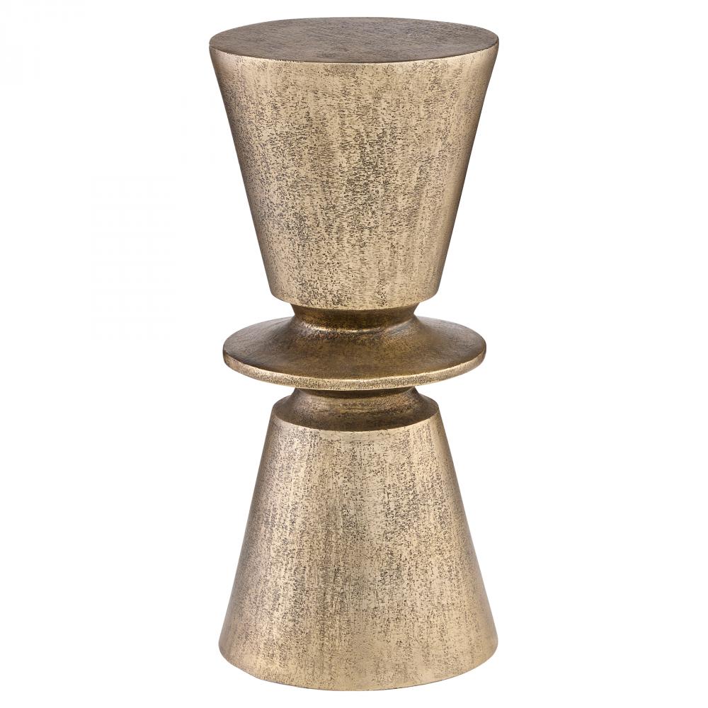 Clepsydra Accent Table | Antique Brass