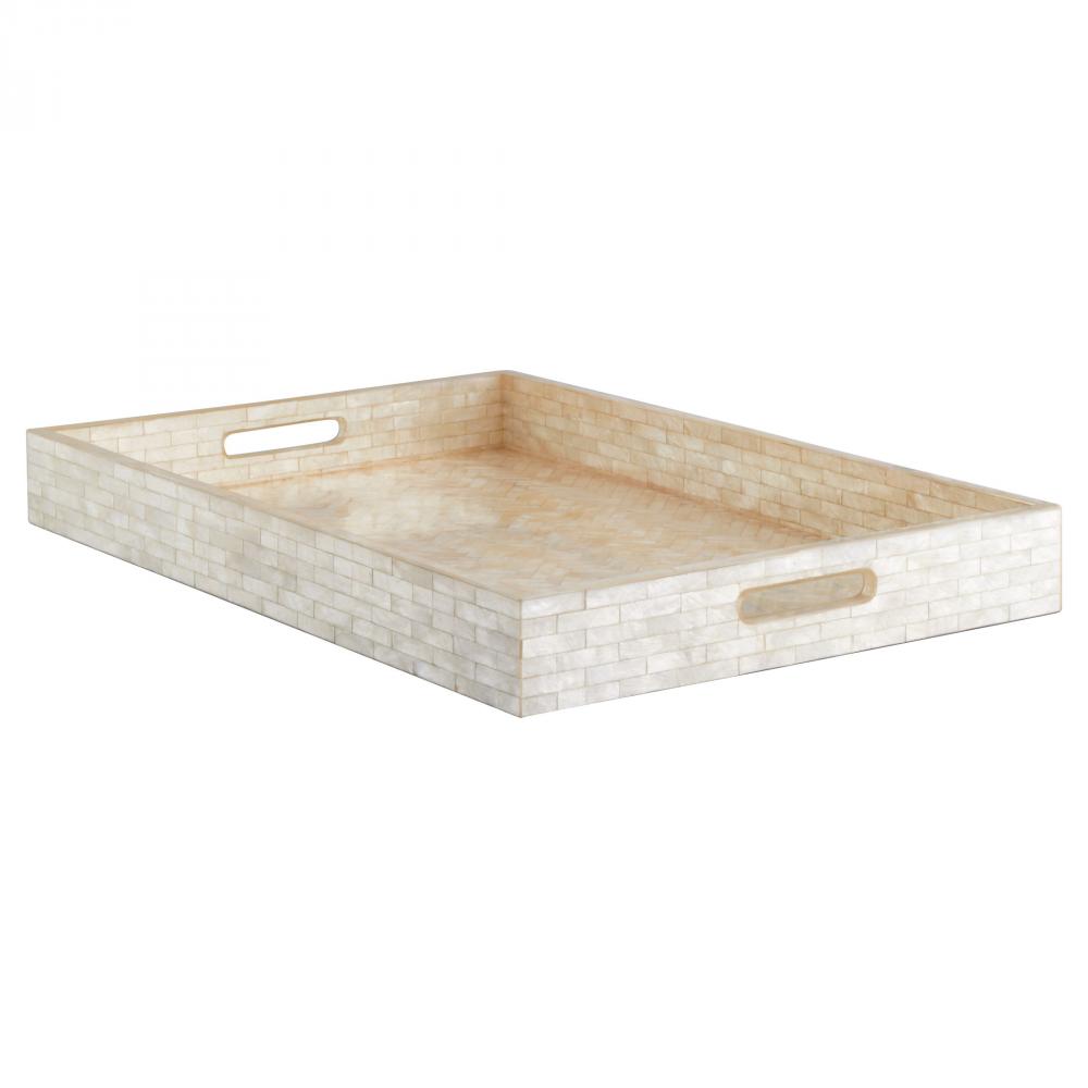 Triton Rectangle Tray | Pearl | Large
