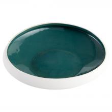 Cyan Designs 11880 - Tricolore Bowl Green White Medium