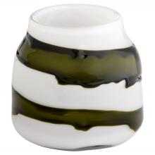 Cyan Designs 12089 - Denali Vase | Iridescent White | Green | Small