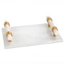 Cyan Designs 12153 - Farnese Tray | Whte | Brass