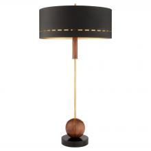 Cyan Designs 12237 - Savile Table Lamp | Walnut | Antique Brass | Black