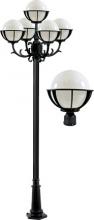 Dabmar GM2680-LED16-B - CAST ALUM 10" GLOBE POST LIGHT FIX 5 X LED 16W 120V