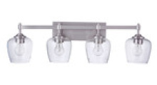 Craftmade 12430BNK4 - Stellen 4 Light Vanity in Brushed Polished Nickel
