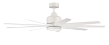 Craftmade CHP60MWW9 - 60" Ceiling Fan w/DC Motor, Blades, LED Light Kit, Damp Rated