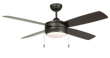 Craftmade LAV52ESP4LK-LED - Laval 52" 4-Blade Ceiling Fan in Espresso w/ Espresso/Dark Walnut Blades; Integrated Light Kit