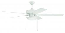 Craftmade OS119W5 - Outdoor Super Pro 119 60" 5-Blade Indoor/Outdoor (Wet) Ceiling Fan in White w/ White Blades