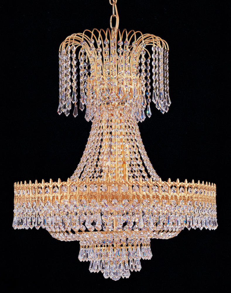 9 Light Gold Chandelier