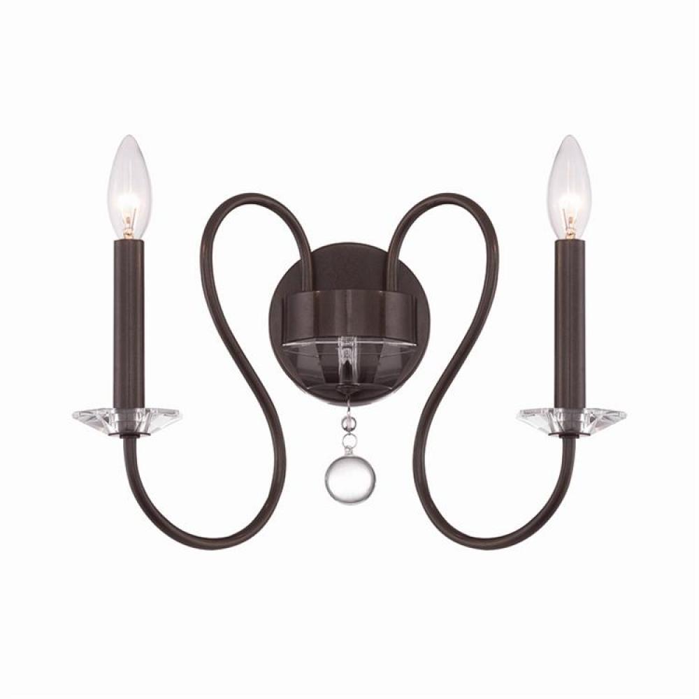 Bentley 2 Light Vibrant Bronze Sconce