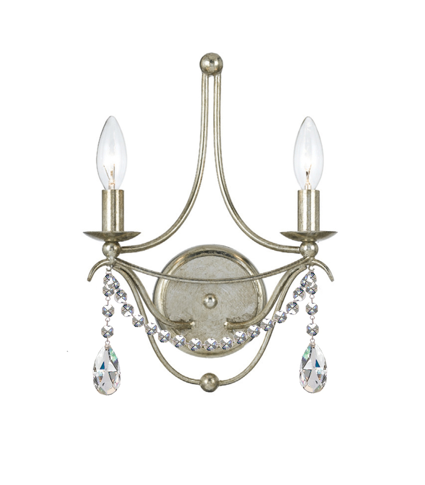 Metro 2 Light Antique Sliver Sconce