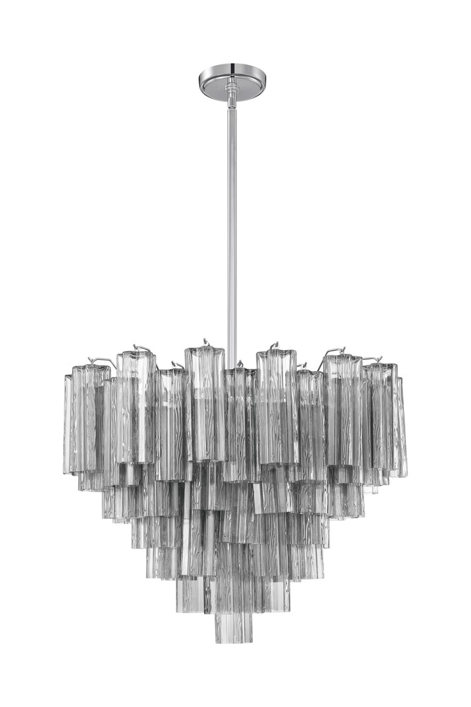 Addis 12 Light Polished Chrome Chandelier