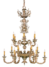 Crystorama 2618-OB - Novella 18 Light Olde Brass Chandelier