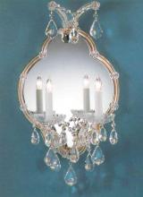 Crystorama 4432-MWP-SILVER - Crystorama 2 Light Silver Sconce