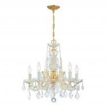Crystorama 4476-GD-CL-SAQ - Maria Theresa 20'' Swarovski Spectra Crystal Gold Chandelier