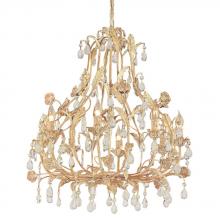 Crystorama 4908-CM - Athena 8 Light Champagne Chandelier