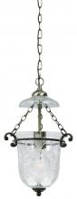 Crystorama 5761-AB - 1 Light Brass Glass Pendant III