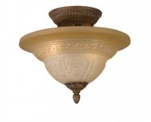 Crystorama 6303-A-VB - Crystorama Norwalk 2 Light Venetian Bronze Semi-Flush