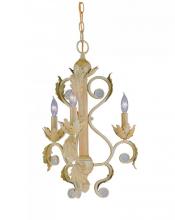 Crystorama 6803-CM - Winslow 3 Light Champagne Mini Chandelier