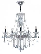 Crystorama 9836-CH-IB - Crystorama Simone 5 Light Blue Crystal Chandelier