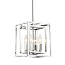 Crystorama ED884124CH - Kai 8'' Polished Chrome Pendant