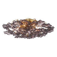 Crystorama ESM-4000-AG-SM - Esme 22.5'' Aged Brass Semi Flush Mount