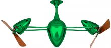 Matthews Fan Company AR-GREEN-WD - Ar Ruthiane - Rotational Ceiling Fan - Esmerelda Finish - Wood Blades