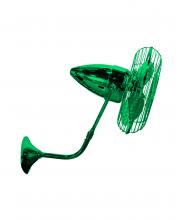 Matthews Fan Company BP-GREEN-MTL - Bruna Parede - Directional Wall Fan - Esmerelda Finish - Metal Blades