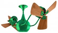 Matthews Fan Company VB-GREEN-WD - Vent Bettina - Rotational Ceiling Fan - Esmerelda Finish - Wood Blades