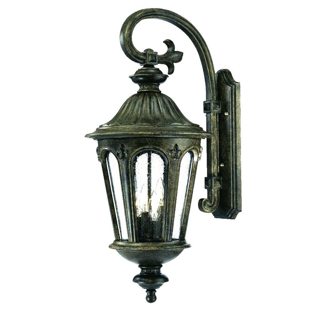 Marietta Collection Wall-Mount 4-Light Outdoor Black Coral Light Fixture