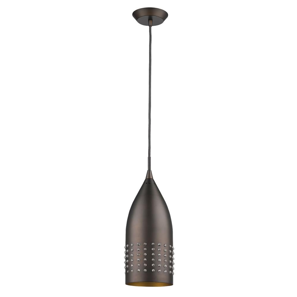 Prism Indoor 1-Light Pendant W/Metal Shade In Oil Rubbed Bronze