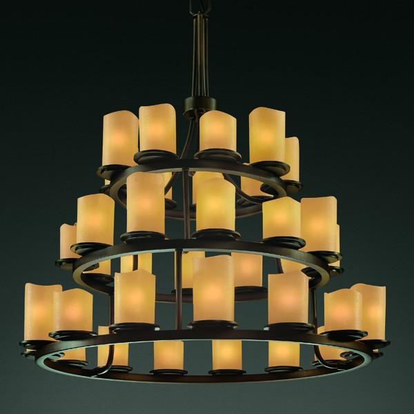 Dakota 36-Light 3-Tier Ring Chandelier