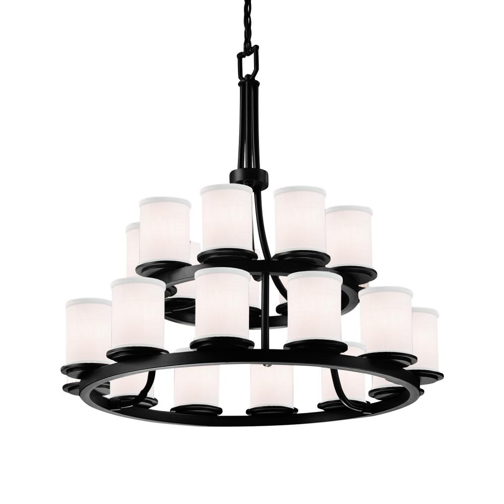 Dakota 21-Light 2-Tier Ring Chandelier