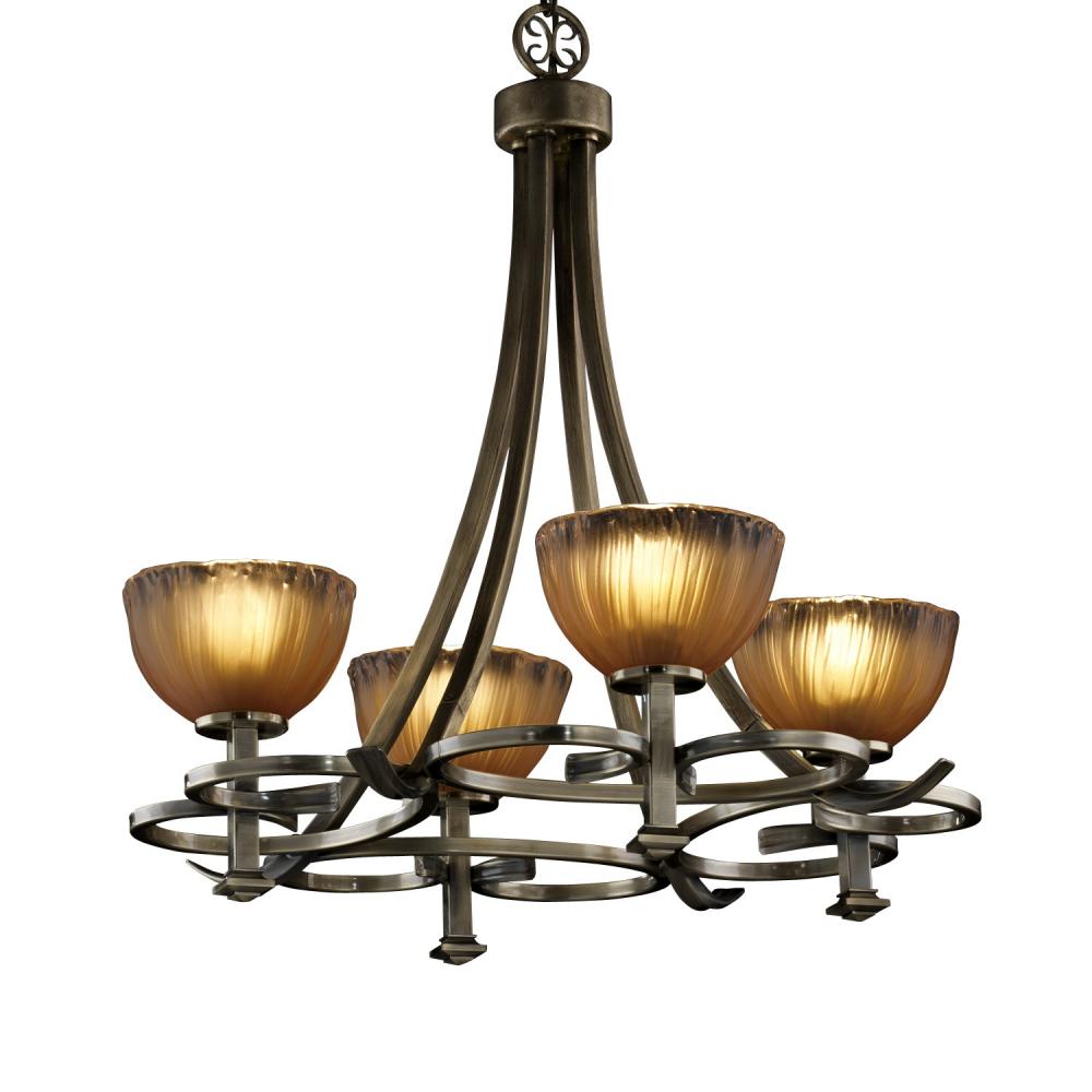 Arcadia 4-Uplight Chandelier