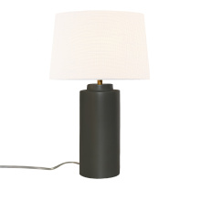 Justice Design Group CER-2575-PWGN-WHTE - Spire Portable w/ Fabric Shade