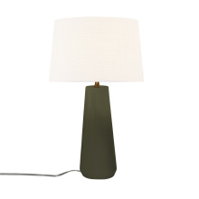 Justice Design Group CER-2585-MGRN-WHTE - Tower Portable w/ Fabric Shade