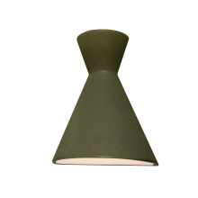 Justice Design Group CER-3100W-MGRN - Retro LED Outdoor Wall Sconce - Closed Top