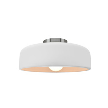 Justice Design Group CER-6340-BIS-NCKL - Small Spire Semi-Flush