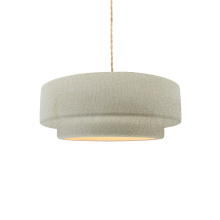 Justice Design Group CER-6540-CKC-NCKL-BEIG-TWST - Small Tier 1-Light Pendant